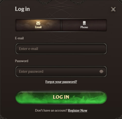 Connexion — AlterSpin Casino